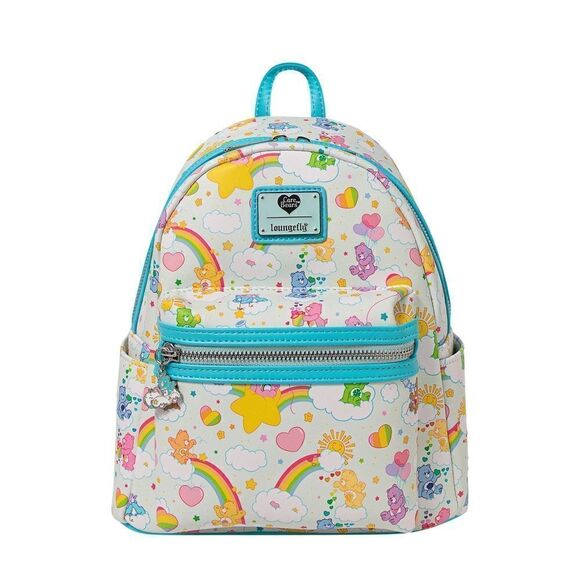 Care Bears Mini Backpack AOP Rainbow Loungefly NWT